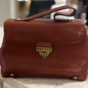 Etienne Aigner 50th anniversary brown leather bag